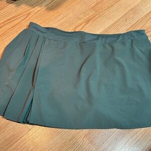 Avia XXXL (22) Active‎ Athletic Skort Skirt Green Pleated Tennis Golf Womens